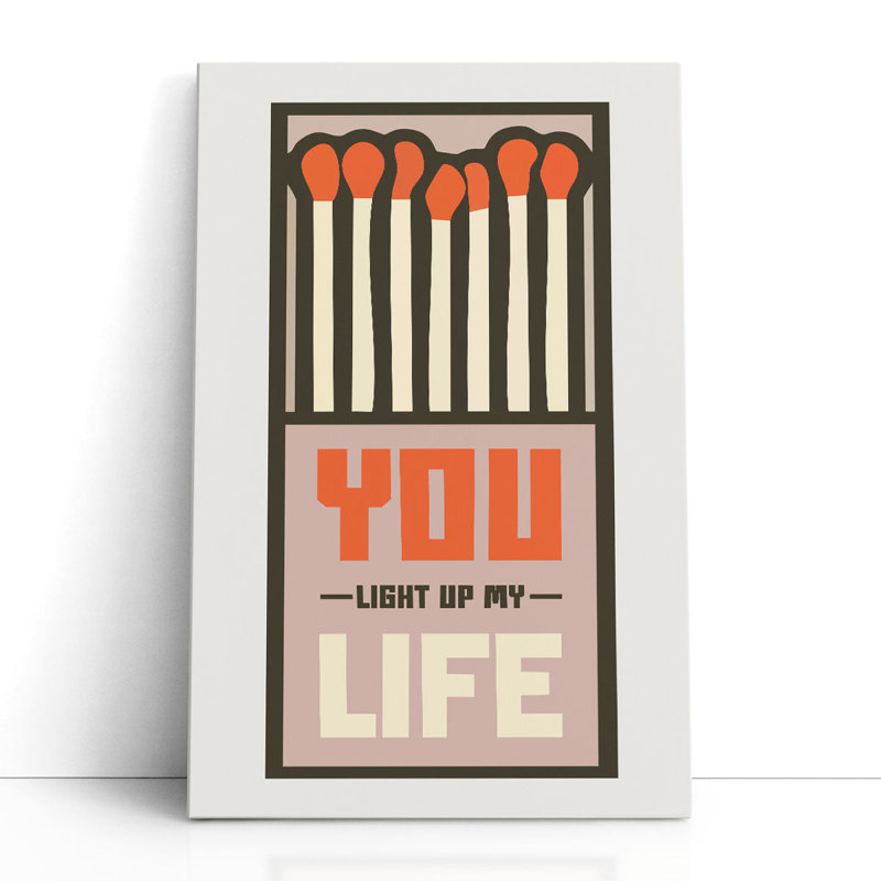 «You Light Up My Life», reproduction d'art sur toile, H 36 po x l 24 po