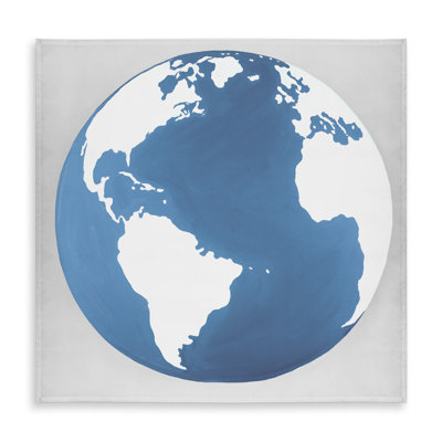 Blue Satellite View Tablecloth - Earth Design for Home Decor