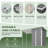 Durable 5X3Ft Galvanized Steel Shed & Gazebo Combo