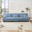 Canapé modulaire à 3 places pour salon, appartement | Chenille | Bleu marine-516701970