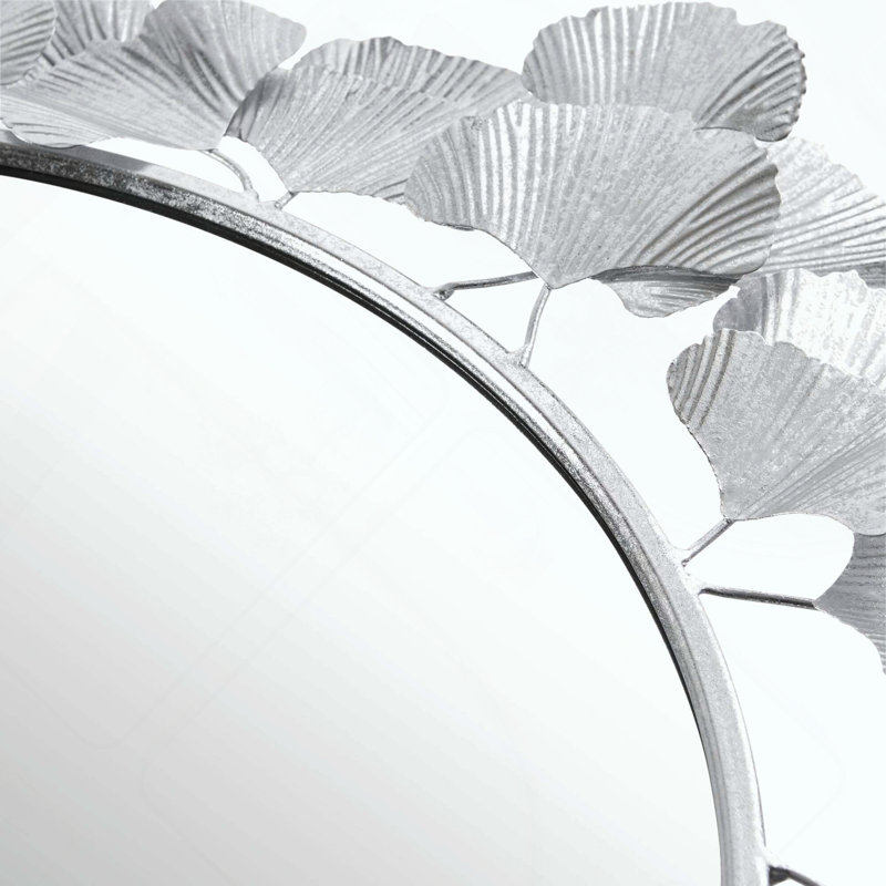 Miroir mural Gingko, Argent