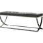 Stylish Black Curve-Legged Bench With Cover For Hallway Elegant Upholstered Frame And