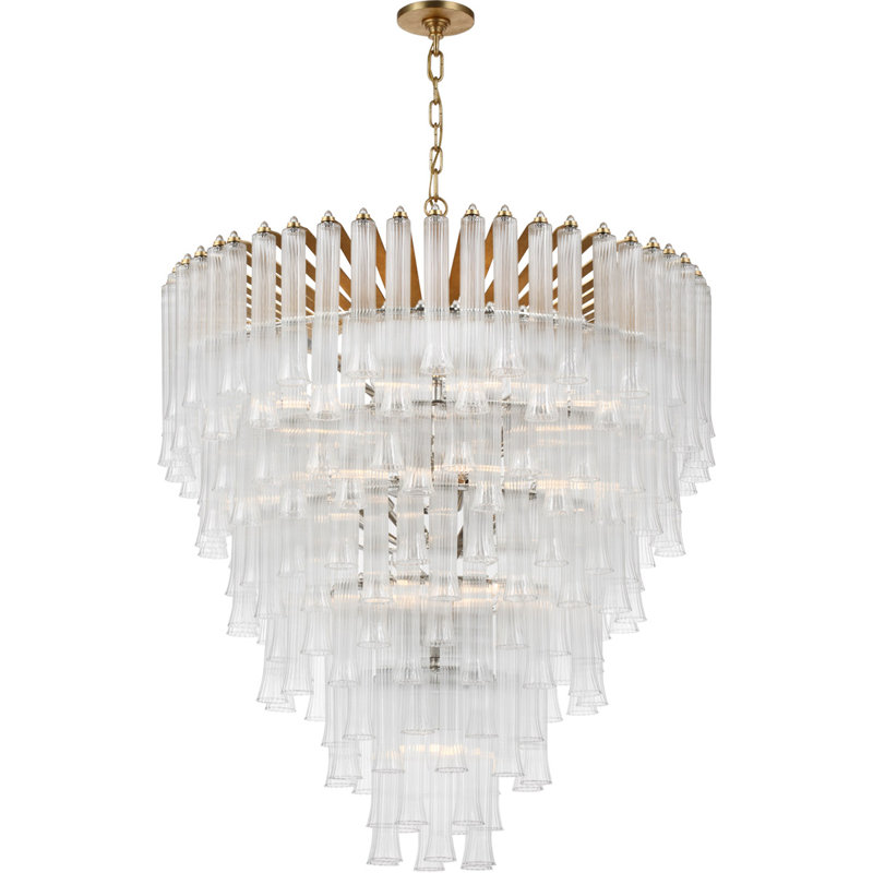 Julie Neill Lorelei X-Large Waterfall Chandelier, Gold