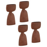 Evara Vase Set of 4 Terracotta