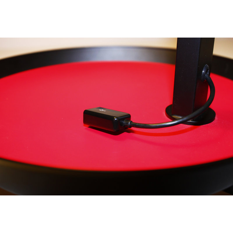 Carry 55'' Tray Table Floor Lamp with USB, Matte Black