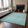 Premium Machine Washable Prisco Aqua Rug
