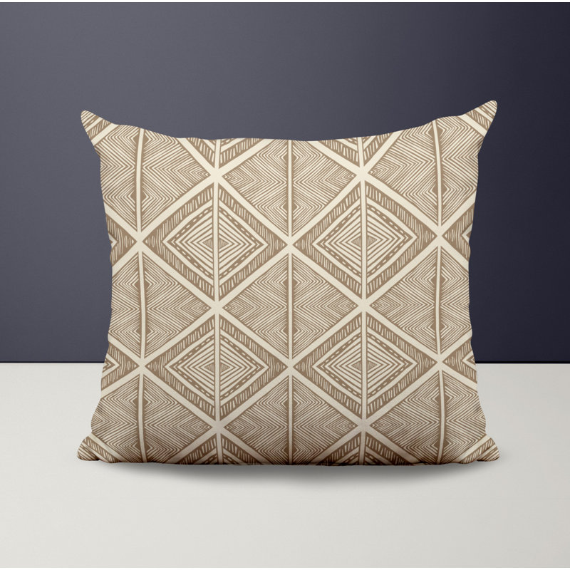 Housse et insert de coussin décoratif en polyester, Beige, L 15 po x H 15 po