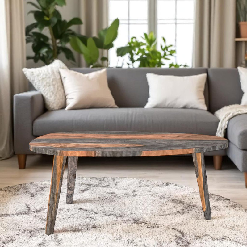 Goa Solid Wood Three Leg Coffee Table