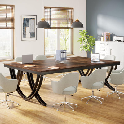 Metal Base Dining Table