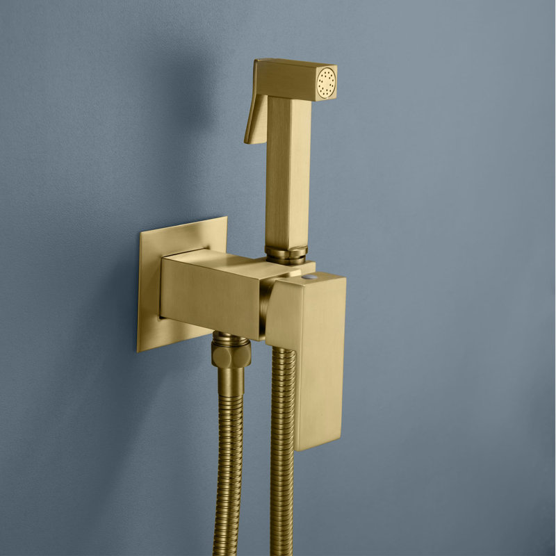 Robinet de bidet à centre central, Or brossé