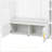 American Style 4-in-1 Hall Tree with Padded Bench, 4 Hooks, and Adjustable Storage Shelves-128979026