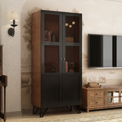 70.7'' H X 31.5'' W 2 Doors Storage Bookcase