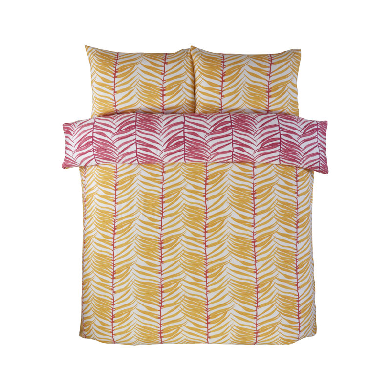 TROPICAL TRAILS Microfiber / Polyester Floral Duvet Cover Set with Pillowcases, Double, 3