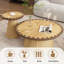 Ensemble de tables basses modernes 2 pièces avec table basse de 35 po et table de bout, table d'appoint en bois manufacturé, avec base robuste, aucun assemblage requis