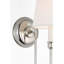 Vendome 21" Deep Arm Sconce with Linen Shade-1167288990