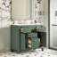 Meuble-lavabo autoportant avec 4 tiroirs et 2 armoires