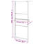 Cabine de douche rectangulaire encadrée l 31,5 po x H 76,8 po