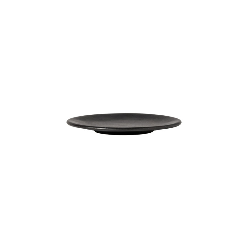 Assiette à hors-d'œuvre en grès 6,13 po Roda, ensemble de 6, Noir