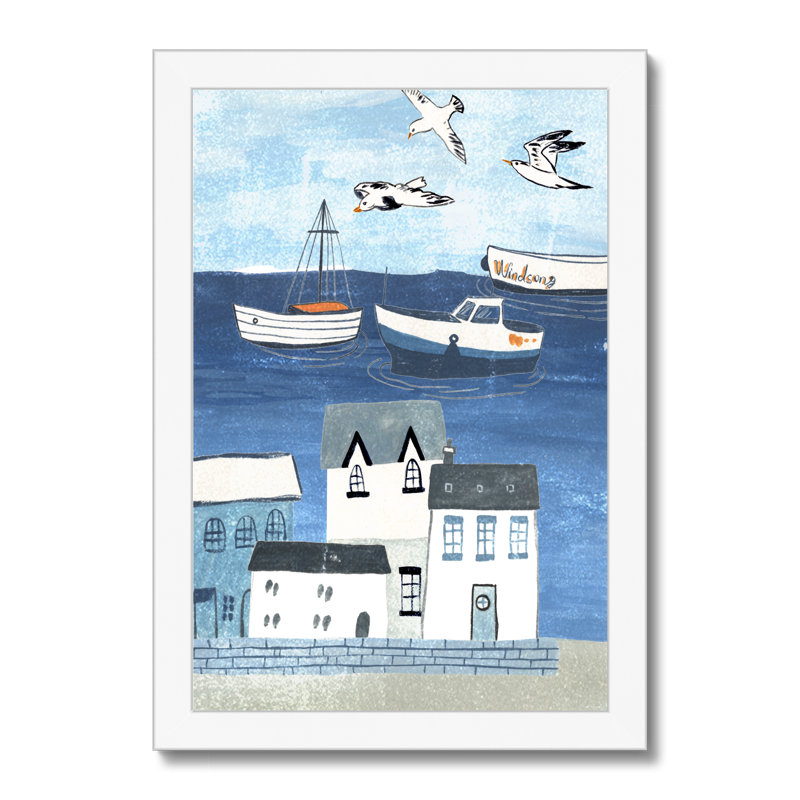 Sailors Rest I by Melissa Wang - Painting, 34cm H x 24cm W, White Framed Paper Print