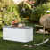Resin Deck box, Outdoor Storage Container, Large Waterproof Storage Bench