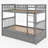 Evolette Kids Twin Over Twin Bunk Bed with Drawers-802425456