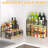 Coffee Syrup Organizer 3-Tier, 12 Bottles Capacity Syrup Rack For Coffee Bar Station, Wine Rack For Countertop, Tiered Spice Racks For Cabinet, Bottle Display Shelf Magnetic One-Step Installation