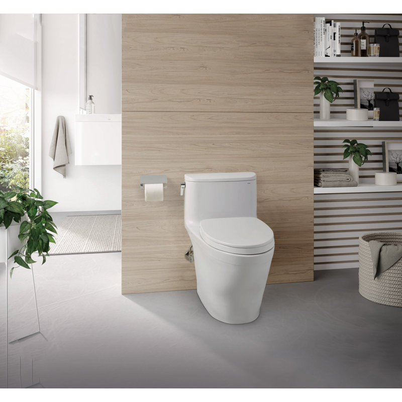 Nexus® 1 GPF (Water Efficient) Elongated One-Piece Toilet (Seat Included), Cotton
