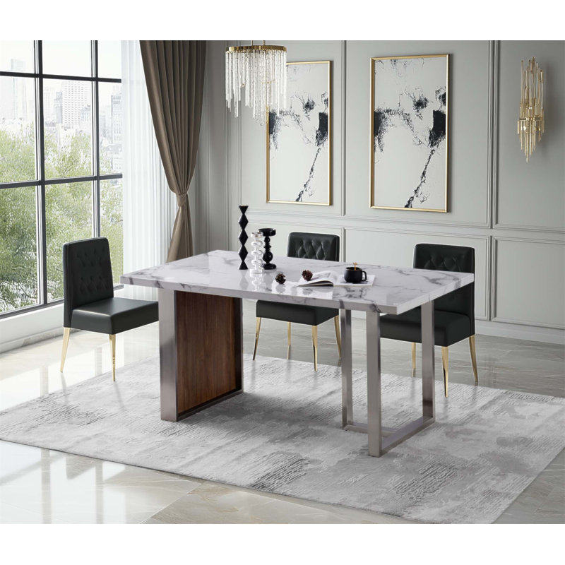 Table de salle à manger Elegant Luxurious Imitation Marble