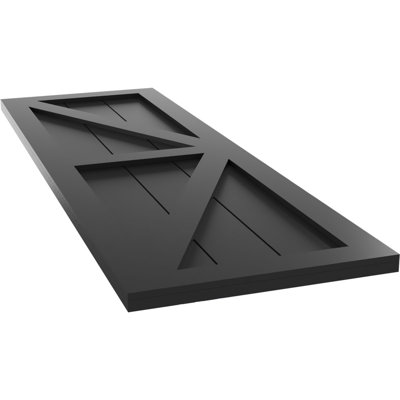 True Fit PVC deux panneaux de ferme à fixation fixe avec barre en Z