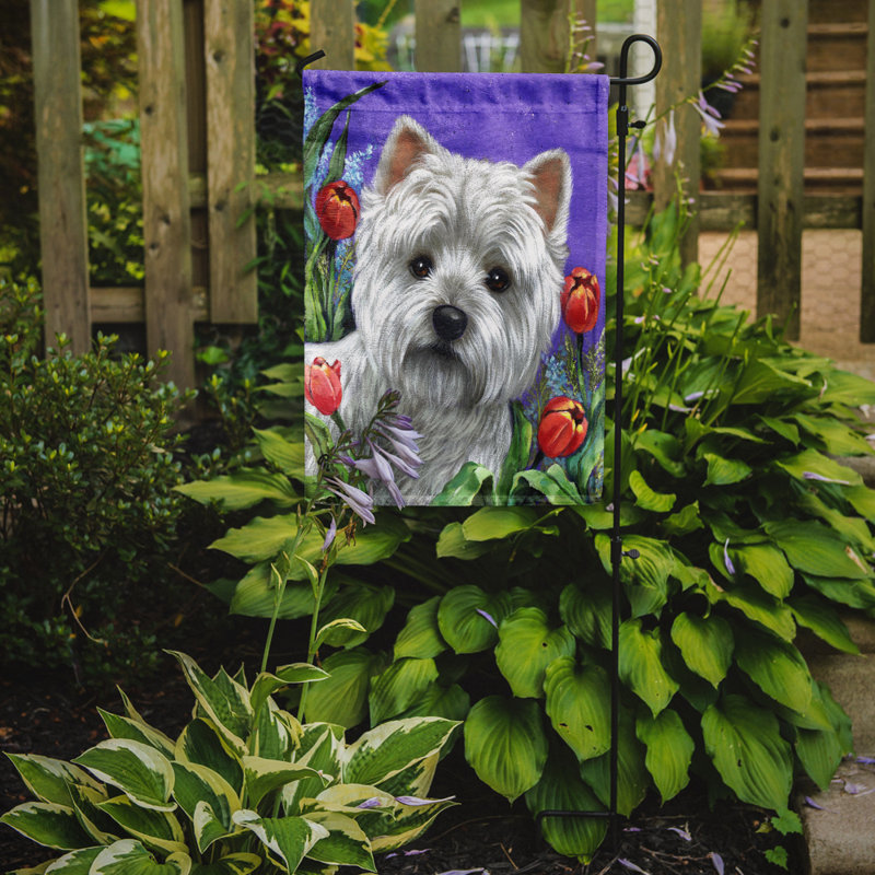 Drapeau de jardin en polyester à 2 côtés Graziello Bichon Frise Do It Better 1 x 0,11 pi, Westie paradis