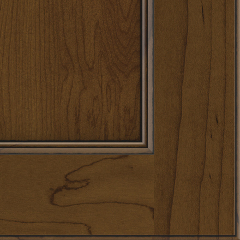 Dwelling Prestwick Door Sample, Cherry, Open Range w/Onyx Glaze