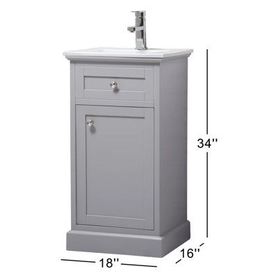 Ensemble de meuble-lavabo simple 18 po Ameriah