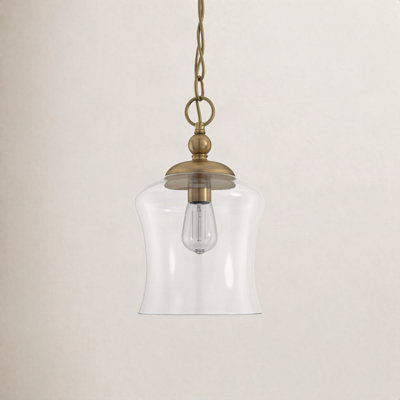 Pinedale Single Light Glass Dimmable Pendant