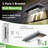 Solar Led Post Light, Wall Light, Fence Light, High Efficiency Solar Panel, Stainless Steel, Easy Install