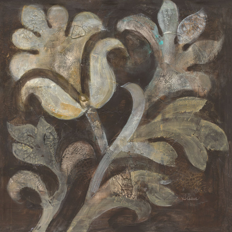 Fresco Floral II by Albena Hristova - Wrapped Canvas Painting, 91cm H x 91cm W x 3.8cm D