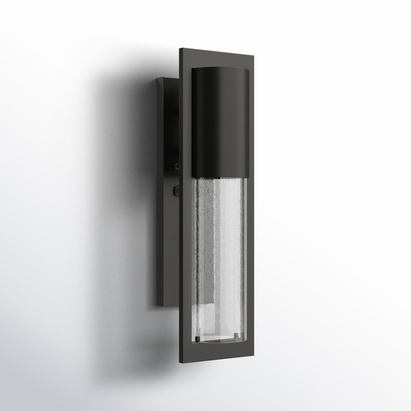 Bandit Solid Aluminum 15.5" H X 4.5" W Outdoor Wall Light, Hematite, Incandescent, 15.5" H x 4.5" W x 4.75" D