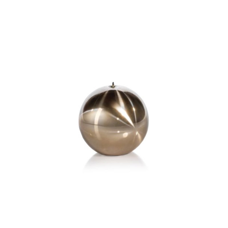 Bougie fantaisie Titanium Ball, H 3,5 po x l 3,5 po x P 3,5 po