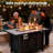 Arreana 43" Propane Gas Fire Pit Table, 50,000 BTU Gas Firepits With Cover For Outside