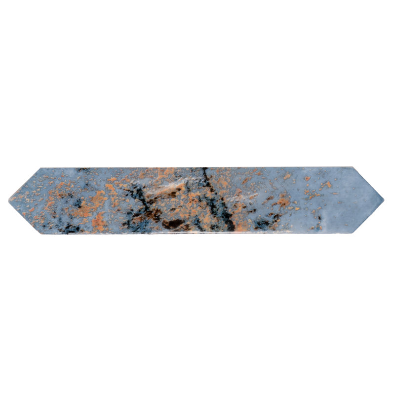 Festa 1.7'' W x 9.6'' L Ceramic Singular Tile, Blue
