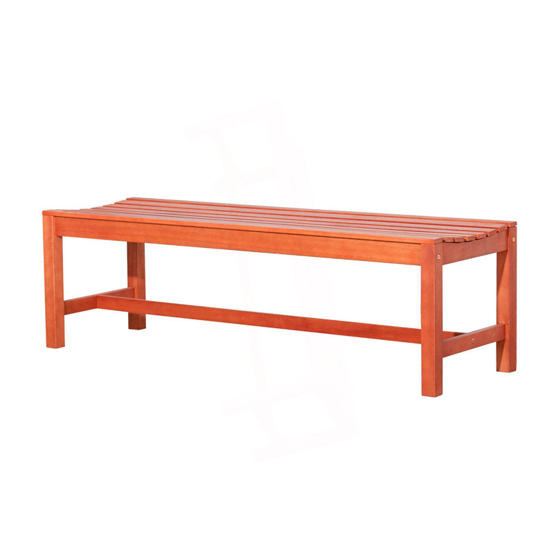 Banc de jardin moderne sans accoudoirs