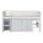Twin Size Low Loft Bed With Pull-Out Desk,Drawers,Cabinet,And Shelves
