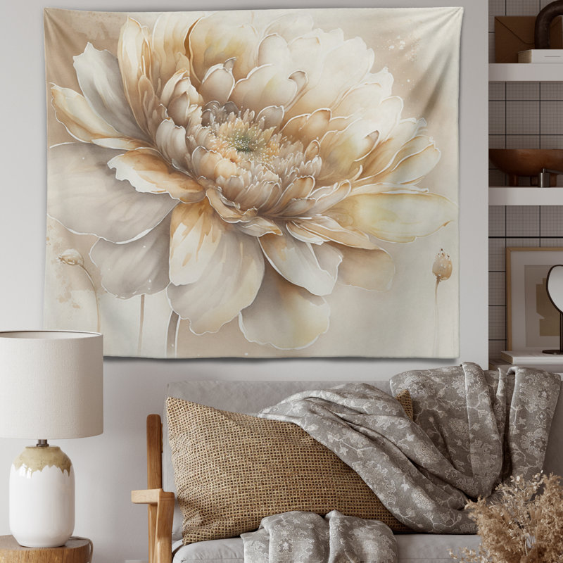 Tapisserie en polyester avec punaises, H 50 po x l 60 po