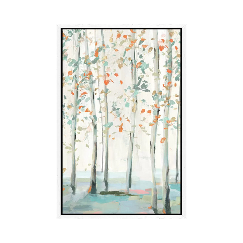 Emerald Forest II by Isabelle Z - Print on Canvas, White Framed, 66.04 cm H x 45.72 cm W