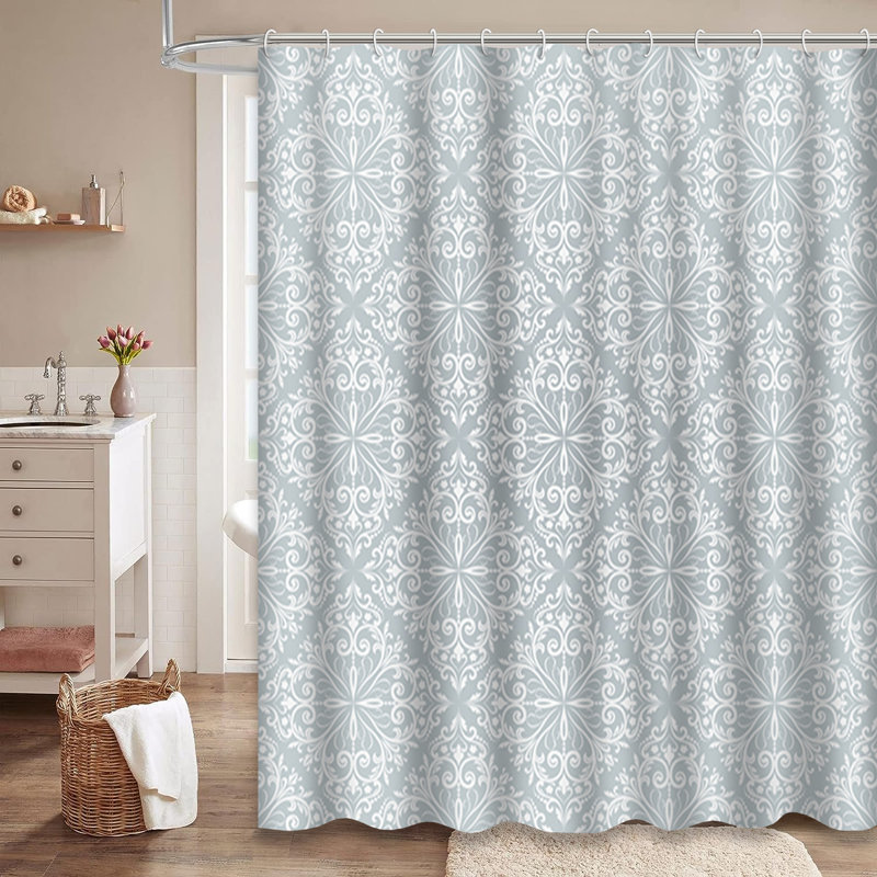 Rideau de douche Damask Floral, L 72 po x l 72 po