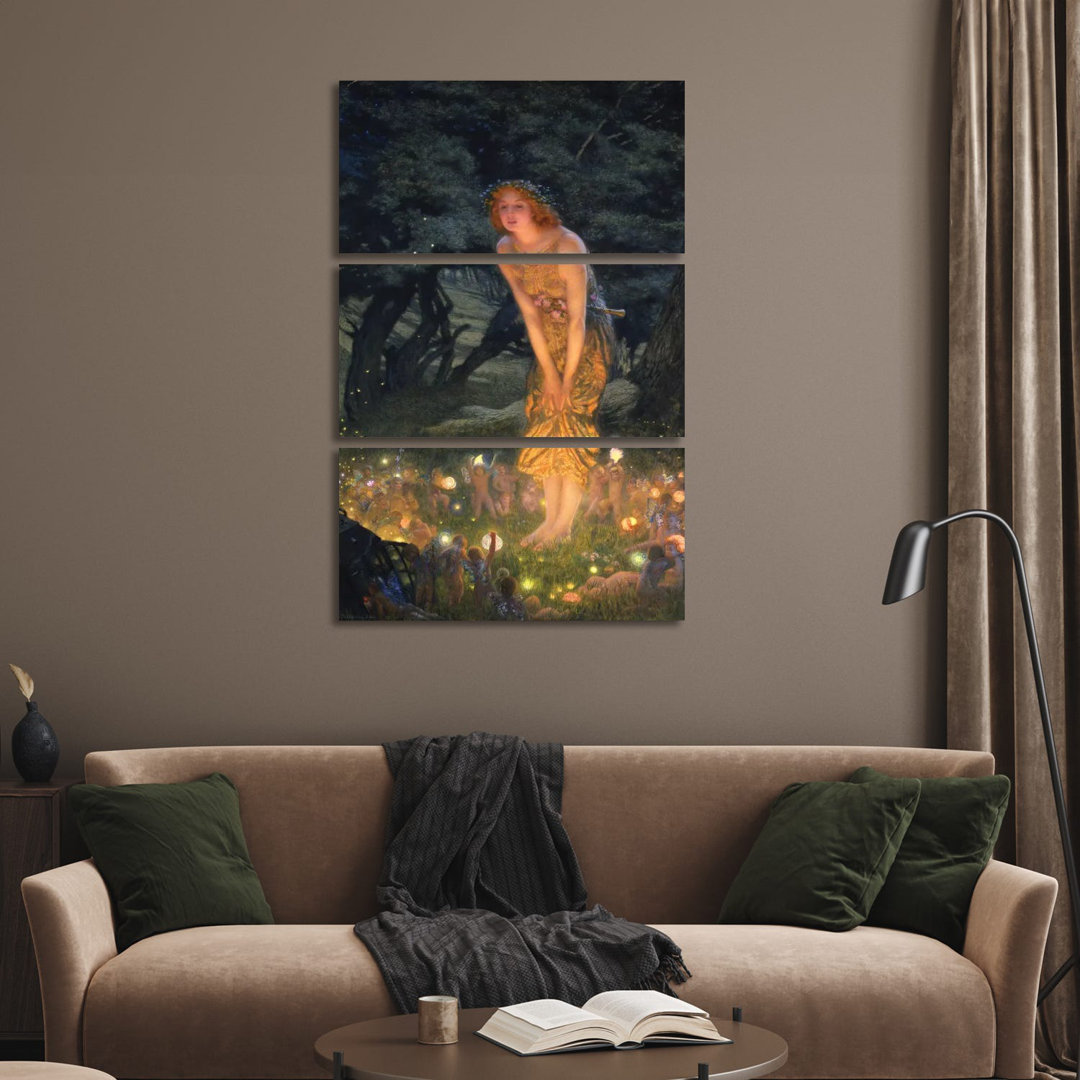 Midsummer's Eve von Edward Robert Hughes - Giclée auf Leinwand ohne Rahmen