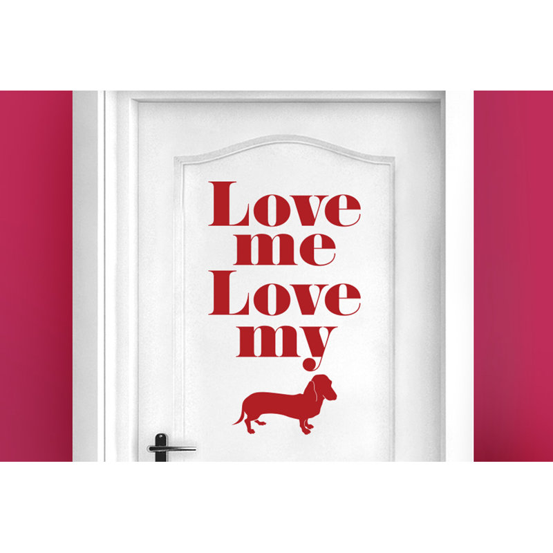 Animals Wall Decal, Dark Red