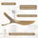 52" 3 -ABS-Blade White Propeller Modern Ceiling Fans with Remote Control