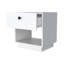 Table de chevet blanche pour chambre à coucher avec 1 tiroir et amplement d'espace de rangement pour 1 incontournable-465919425