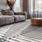 Modern Cream And Black Geometric Area Rug-1086025090