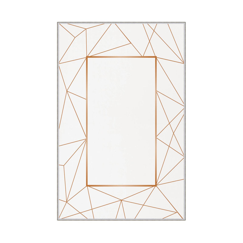 Premium Woven Area Rug (1.6 x 2.6 Feet), 100% Polyester, 0.3 in Pile Height | Antibacterial, Non-Slip PVC Dot Underside | Machine Washable, 3D Digital Print | Ideal for Living Room, Bedroom & Entryway Decor